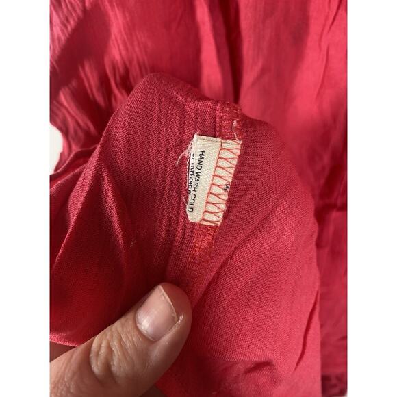Westbound Top Tunic 1X Coral Pink Embroidered Floral Empire Waist Boho Peasant - Picture 9 of 11